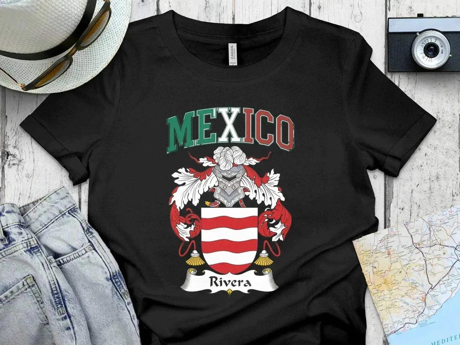 Mexico Rivera Family Crest Design Heritage Pride T-Shirt 4XL
