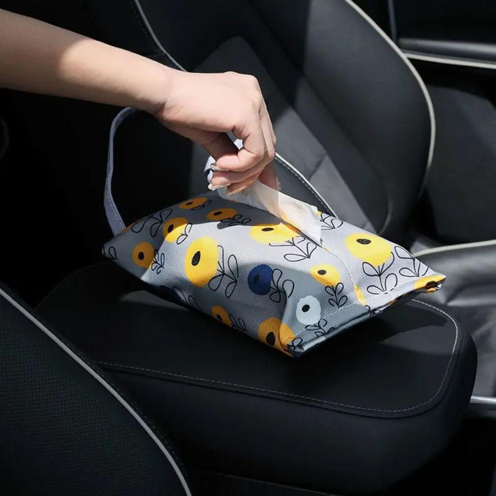 Hanging Napkin Paper Bag Portable Tissue Container Fashion Car Tissue Case  Car Decoration