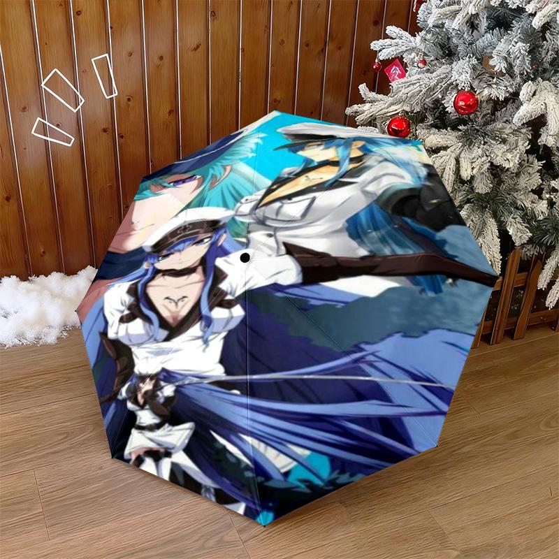 1 Stück Akame Ga Kill Schwert Automatischer Regenschirm - Geeignet für Reisen Outdoor Tragbarer Regenschirm Geburtstagsgeschenk Tägliche Notwendigkeiten
