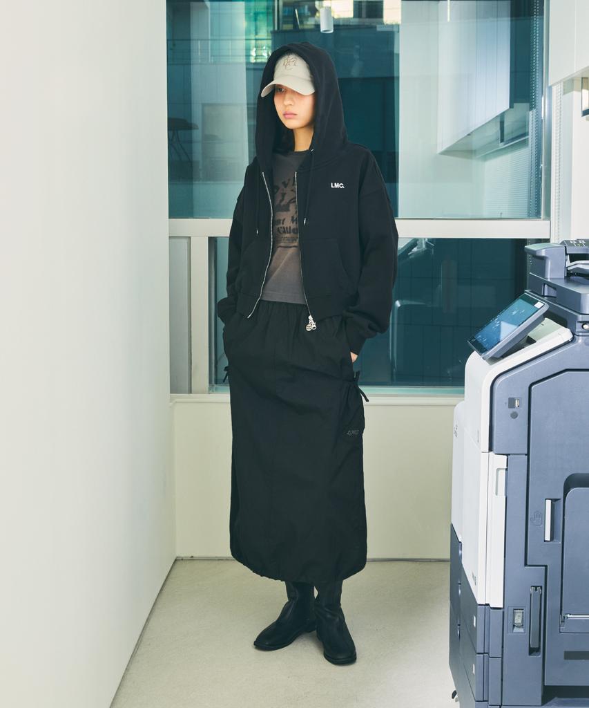 Lmc Wm Og Cropped Zip-Up Hoodie Black