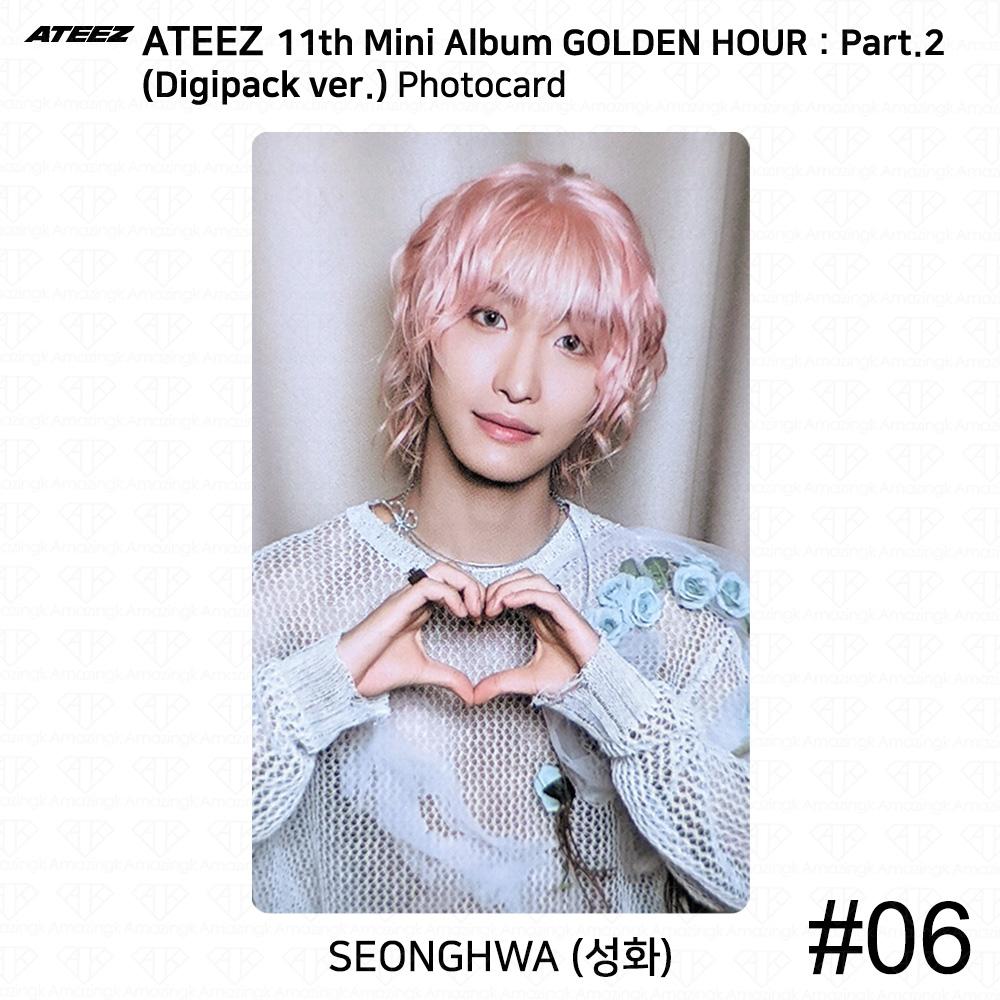 ATEEZ 11. minialbum Golden Hour Part.2 Digipack Ver Oficiální fotokarta KPOP