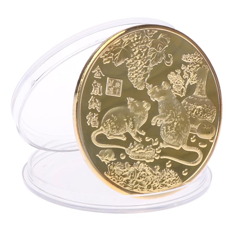Coin 10 rubles Year of the pig 2019 Santa Claus color coin in capsule