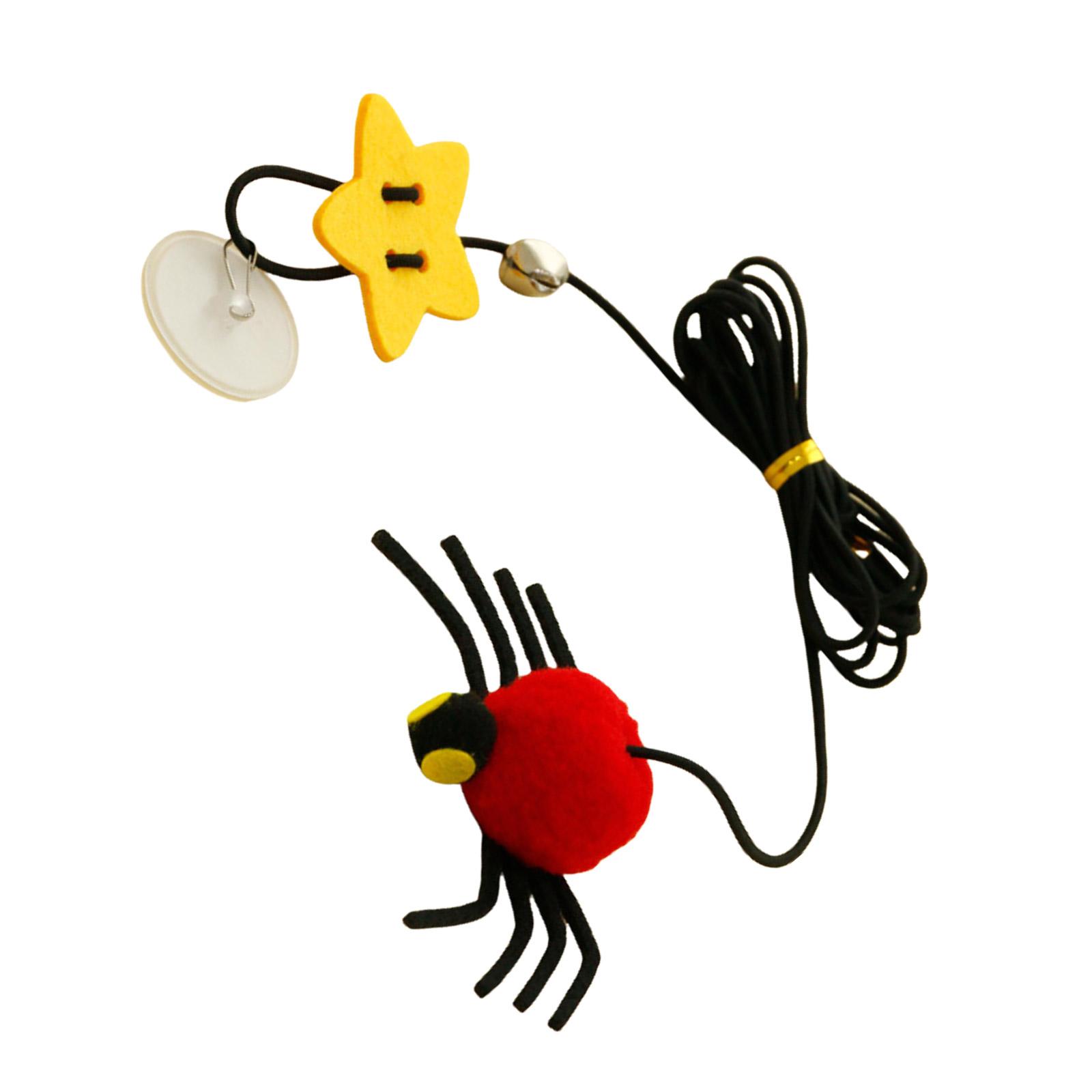 

Качающаяся подвесная эластичная веревка игровая палка колокольчик паук долговечная игрушка для кошек для домашних кошек R