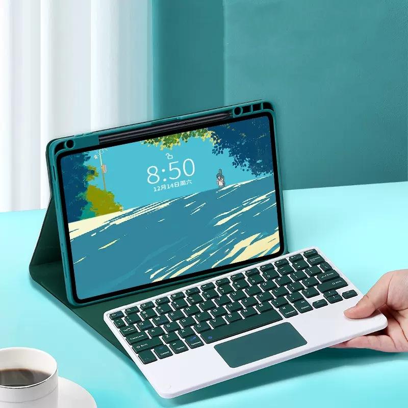 Für Mi Pad 7 6 5 6s Pro Tastaturhülle Redmi Pad SE 11 Pro 12.1 11.2 12.4 Zoll Leder Flip Cover Touchpad mit Maus