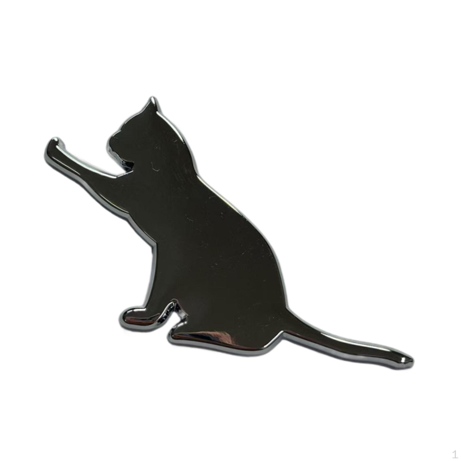 

Наклейка на автомобиль «Кошка», автомобильная наклейка «Животное», металлическая универсальная, компактная, милая, забавная, украшение для