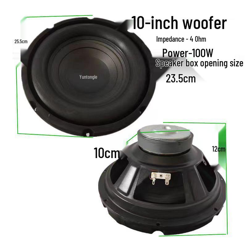 Multi-Size Full-Range Midrange Bass Speaker with Heavy Bass and Aluminum Frame - Available in 3", 4", 5", 6.5", 8", 10", 12".