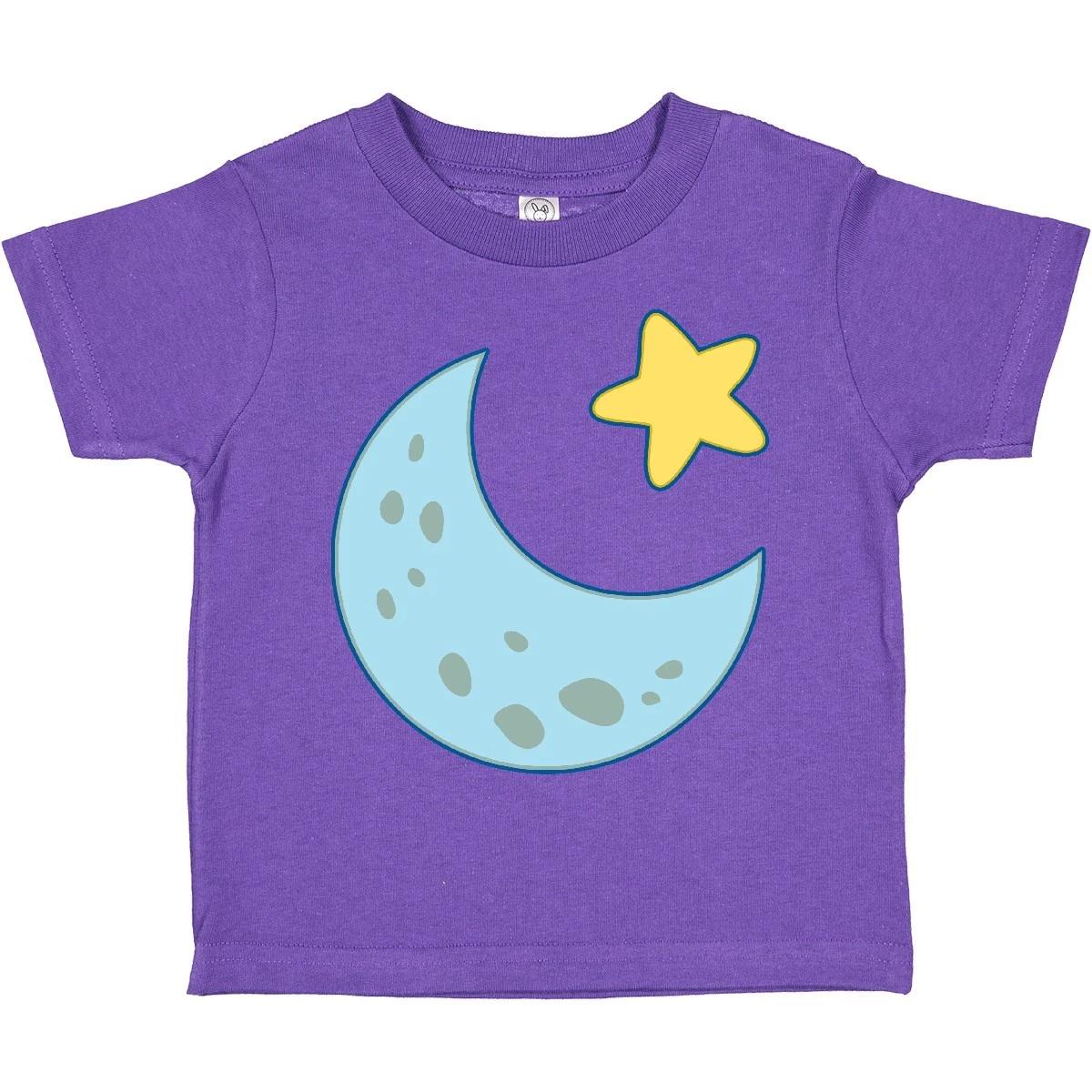 Inktastic Moon And Star Toddler T-Shirt Twinkle Dreamer Dreams Solar System Blue 110
