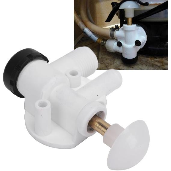 KIMISS RV Water Valve Kit Leak Resistance Plastic 385314349 Camper Toilet Valve Kit Replacement 210 510 706 709 748 for Pedal Flush RV Toilet Repair