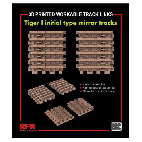 Ryefield Models 1/35 German Army Tiger 1 Heavy Tank (Very Early Model) Working Track Set (Mirrored Type) Plastic Model Parts RFM2019