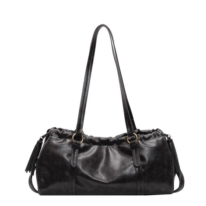Ielgy Retro Pleated Cloud Bag All-Match Commuter Tote Bag Large Capacity One-Shoulder Armpit Bag