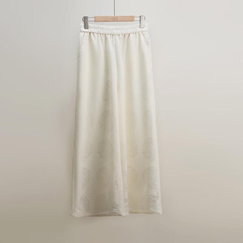 Bailuyu Relaxed Fit High-Waist Straight Leg Casual Pants L