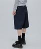 CHICKS Bermuda Wide Cotton Pants Navy