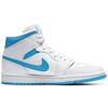 Air Jordan 1 Mid UNC Women Sneakers White Carolina-Blue BQ6472-114