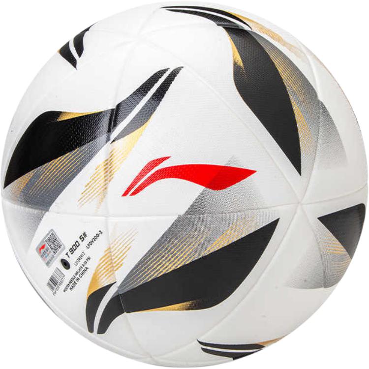Li Ning Size 5 Soccer Ball Pu Unisex Black Gold LL_LFDV200-2 Size 5