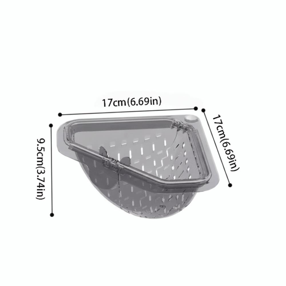 Magnetic Design Leftover Sink Triangle Shape Sink Food Catcher Drain Basket Filter  Food Scraps