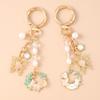 Cute Enamel Garland Keychain Women Girls Flowers Key Ring Pendants Handbag Decor Diy Handmade Jewelry Gifts