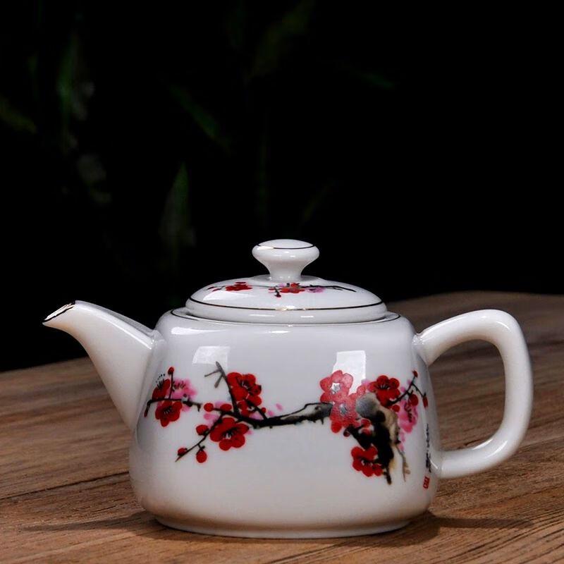 Handmade Four-sided Ceramic Kung Fu Teapot