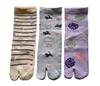 Mode Select Tabi Japanese 3 Sizes Cotton Perfect for Kimono and Set of your Women's Socks, Pattern, Pairs, 22-24cm, Blend, Breathable, Yukata, 3-Pair