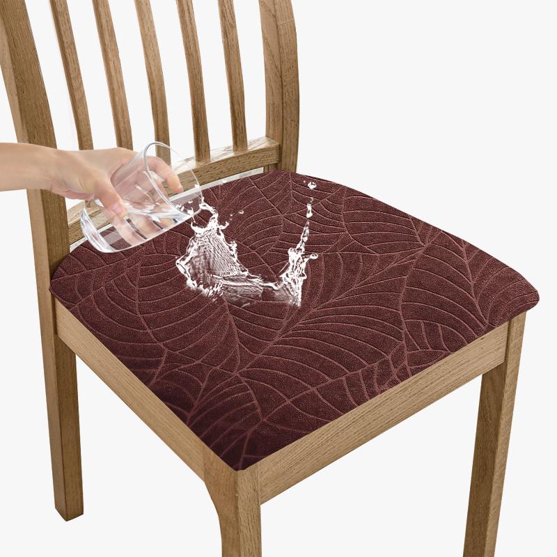 Nepromokavé Strečové Žakárové Potahy na Sedáky Židlí Odnímatelné Pratelné Polštářky Chrániče Sedáků Židlí do Jídelny
