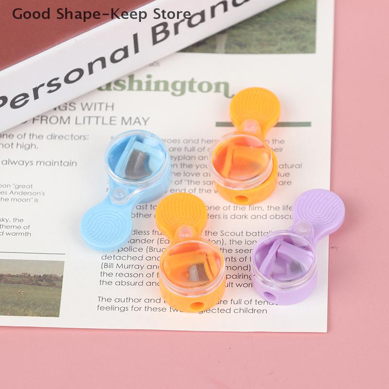 Mini Pointer Pencil Sharpener, 2mm Leads, Portable Sharpener, 4Pcs Student supplies pencil sharpening tools