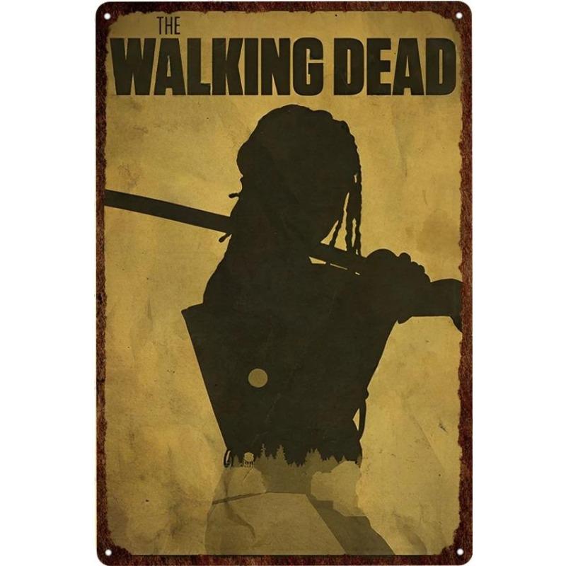 Metal Tin Poster The Walking Dead Movie Metal Sign Plaque Poster for Bar Club Wall Decor Retro Home Vintage Wall Plate Pendant
