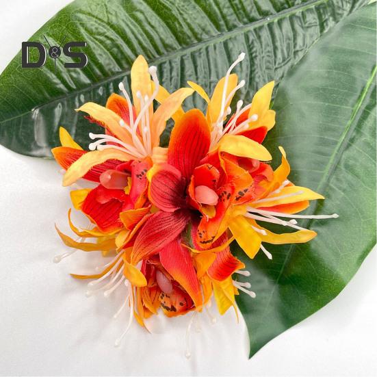 Flower Shape Hair Clip Women Summer Side Hair Pin 3D Flower Bang Hairpin for Daily Wear Various Occasions