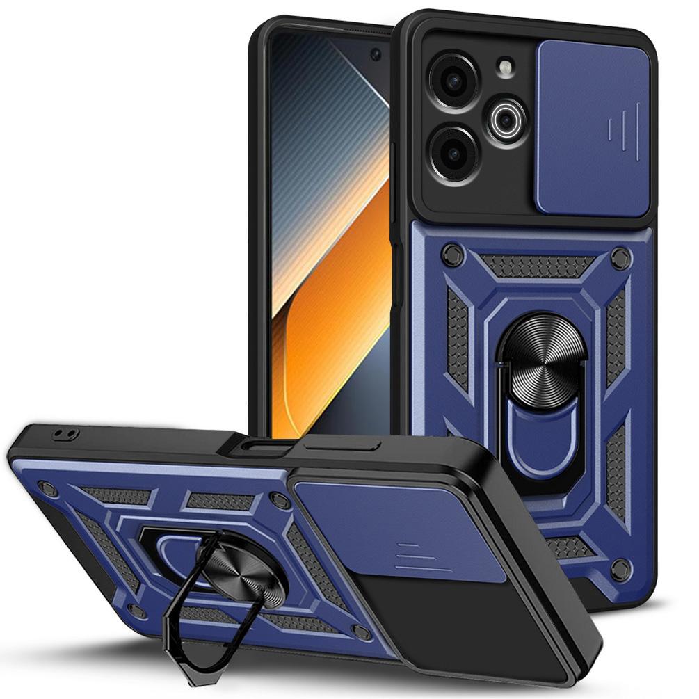 Funda Protectora de Cámara para Tecno POVA 6 Pro POVA 5 4 Pro Pova Neo 2 Tecno Camon 30 30 Premier 20 Pro Armor Híbrida con Anillo Cubierta Trasera