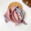 Retro Cotton And Linen Herringbone Pattern Small Square Scarf Silk Scarf Versatile Square Scarf Belt Silk Scarf Clothing With Neck Scarf