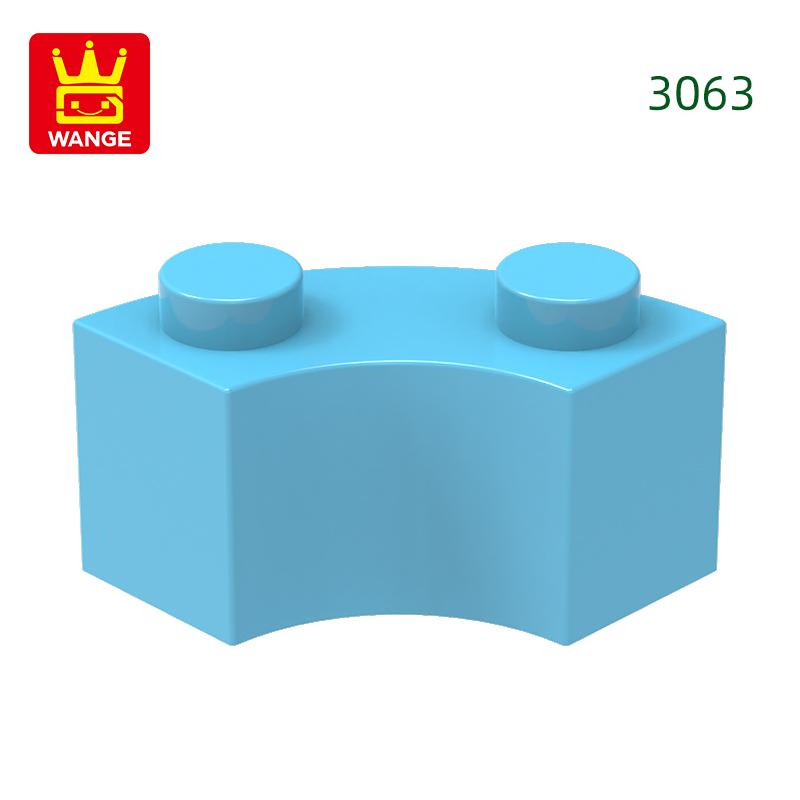 Non-Toxic 128Pcs/Lot 3063 85080 Curved Building Blocks Moc Accessories Compatible With Bricks Diy Children Toys Assembly Gift Box