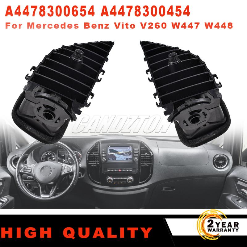 New Dashboard Center A/C Grille Vent Outlet A4478300454 A4478300654 For Mercedes-Benz V-Class Vito W447 W448 LHD Car Accessories
