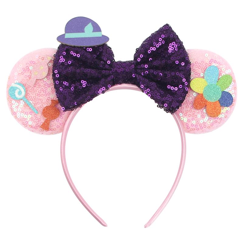 Nieuwste Mickey Mouse Oren Hoofdband Kid Adult Festival Party Pailletten Strik Haarband Vrouwen Baby Girl Party Haar Accessoires