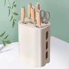 Cream White Integrated Kitchen Knife Storage Rack