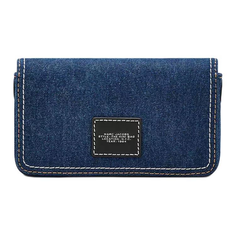 Marc Jacobs Mini Denim Chain Items SLG Bag Dark Wash Women Shoulder_bags Blue 2F4SMN010S03-473