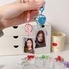 Hanging Decoration ID Photo Photocard Frame Peach Heart Pendant Card Protective Case  Card Decor