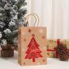 Saco de Presente de Papel Kraft de Natal com Hot Stamping - Embalagem para Doces e Lembrancinhas
