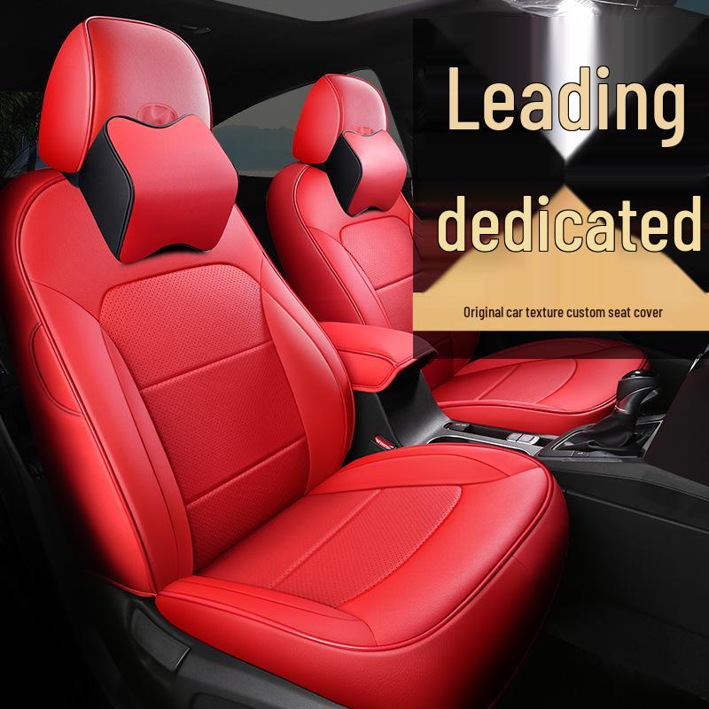 OMN Modern Lingdong Custom Car Seat Cover - Full-Coverage Sport Leather Cushion for All Seasons