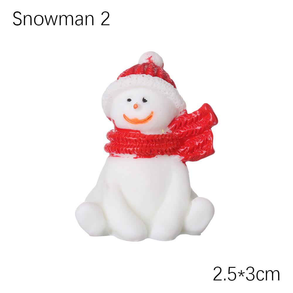 1PC Micro Landscape Toys Fairy Garden Home Decorations Deer Xmas Tree Miniature Snowman Christmas Figurines Santa Claus