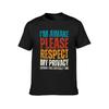 I'm Awake Please Respect My Privacy T-Shirt Vintage Clothes Sports Fans Anime Clothes Mens Workout Shirts