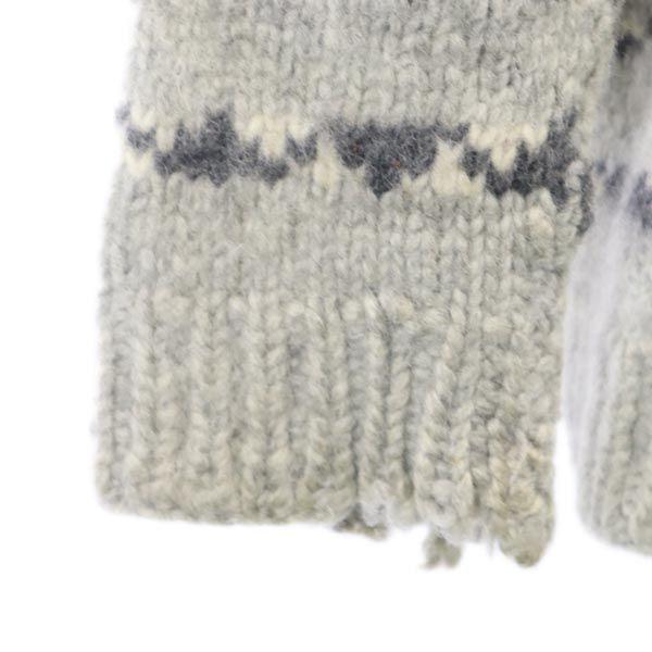 OLD 90s Overall handle Cowichan jacket Gray Men's Used