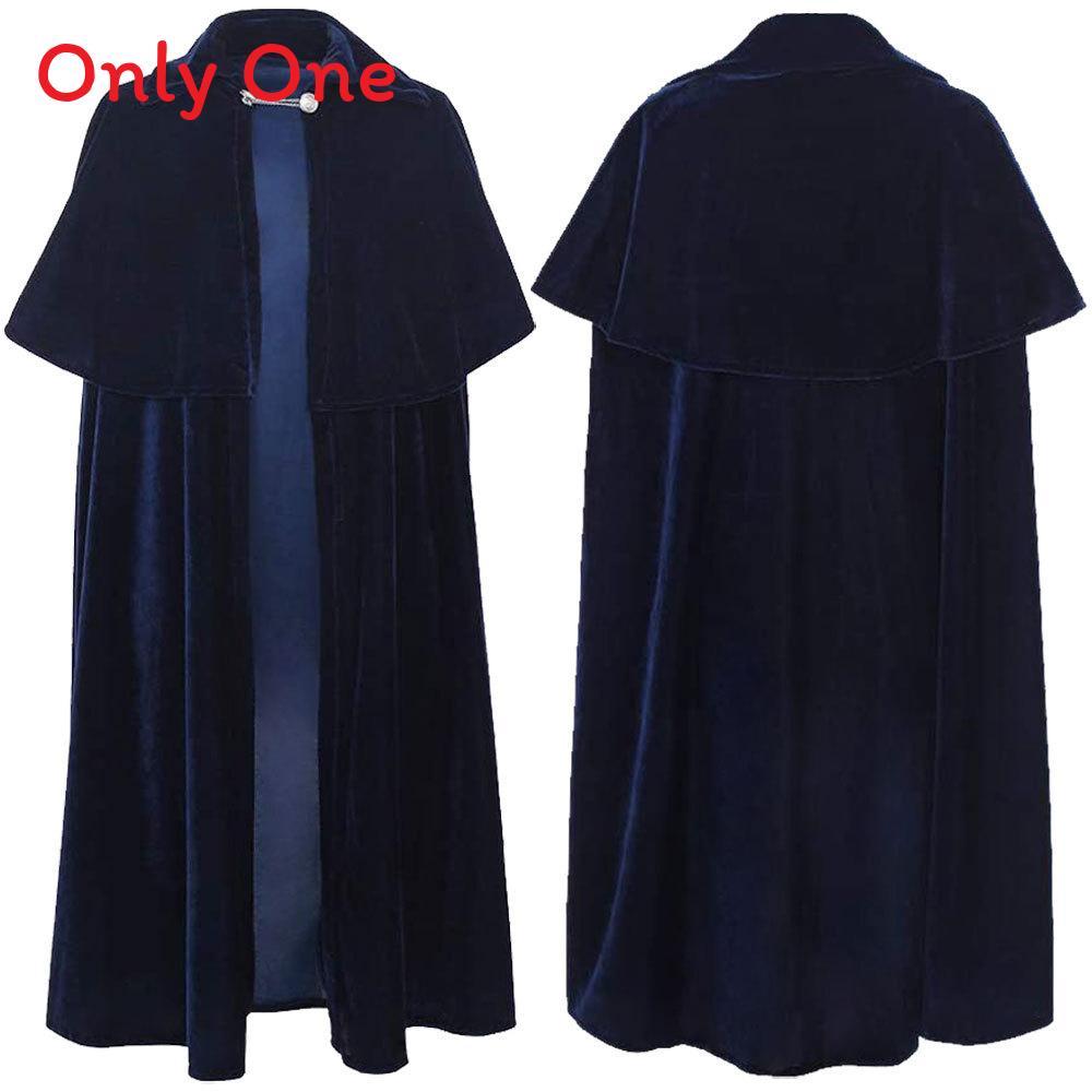 Mantello di Velluto Vampirico Per Cosplay di Halloween Con Stile Fantasy Per Adulti e Bambini