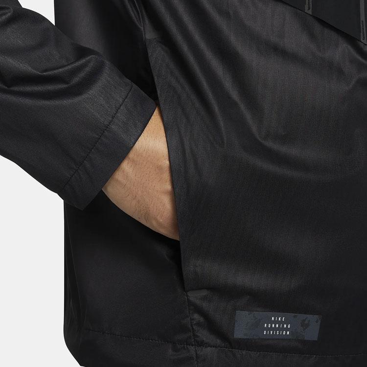 Nike Spliced Waterproof Running Jacket Men Jackets Black FD0411-010