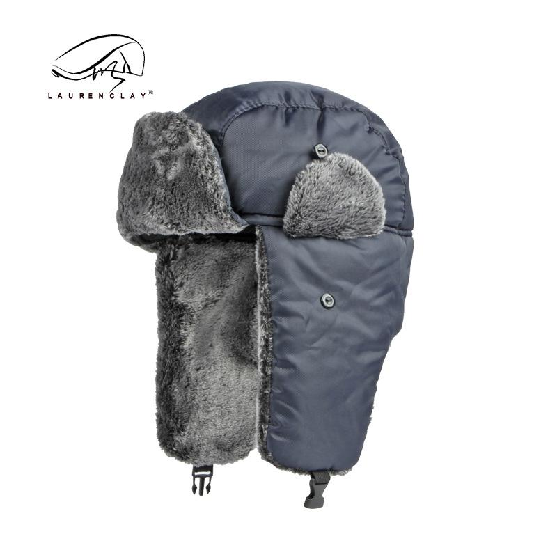 Winter new cycling hat men's ear protection warm hat windproof cold women's solid color simple