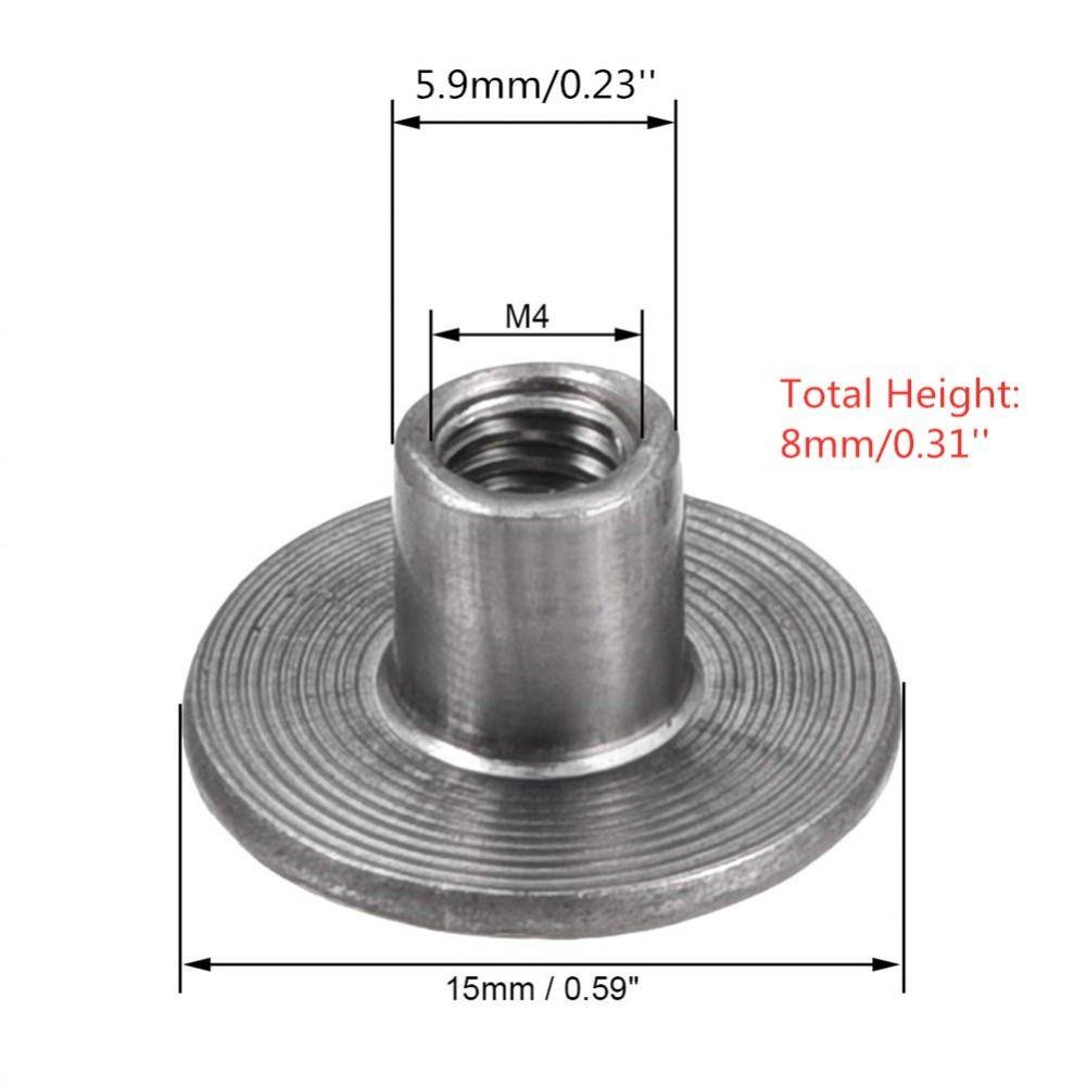 30Pcs M4 M5 M6 M8 M10 T-Nut  Fitting Fastener Hardware Nuts Female Thread