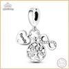 Genuine Copper Love Tree Shining Zirconia Bead Elements 3Mm Handcraft Project Holiday Exquisite Jewelry Creation Present Choice Crafting Work