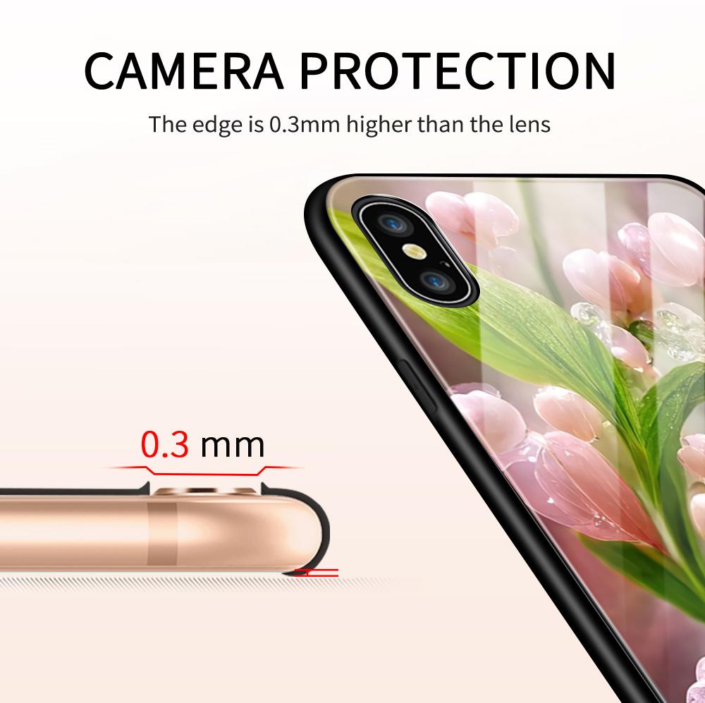 Tempered Glass Phone Case For OPPO Reno13 Reno14 Realme 11 12Pro 14 GTNeo6 C21Y C53 C75 OnePlus Nord2 NordCE3Lite Soft Edge Shockproof Smooth Shell