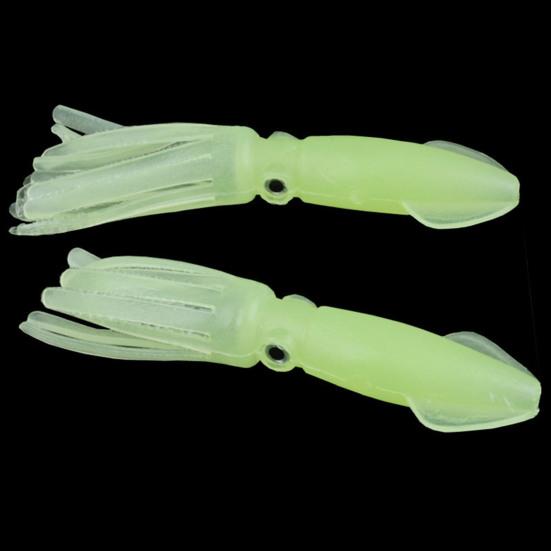 5Pcs Squid Soft Baits Fishing Lures Realistic Looking Natural Swimming Posture Luminous Effect Artificial Soft Fishing Lures