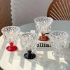 ZISIZ French Romantic Retro Embossed Champagne Glass