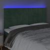 VidaXL LED Headboard Bedroom Furniture Double Bed Accessory Head of Bed Frame Interior Dark Green 3122481
