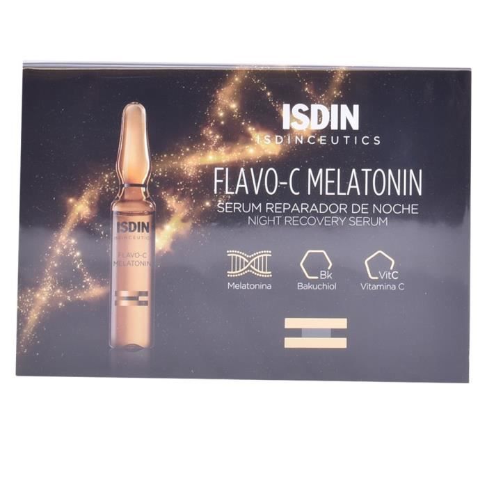 Isdin Flavo-C Melatonin Sérum Réparateur Nuit 30 ampoules