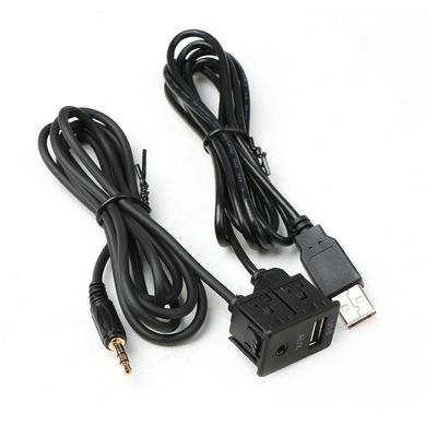 150 cm Auto Armaturenbrett Einbau Aux USB Anschluss Panel Buchse USB Verlängerungskabel Adapter
